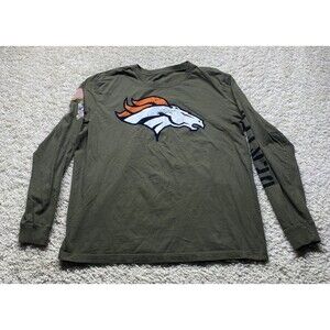 Denver Broncos Nike Mens XL Salute To Service NFL Green Long Sleeve T Shirt